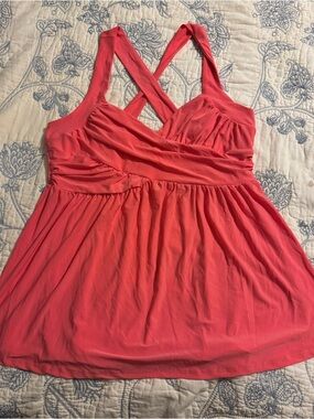 Torrid Coral Crossover Crisscross Tank